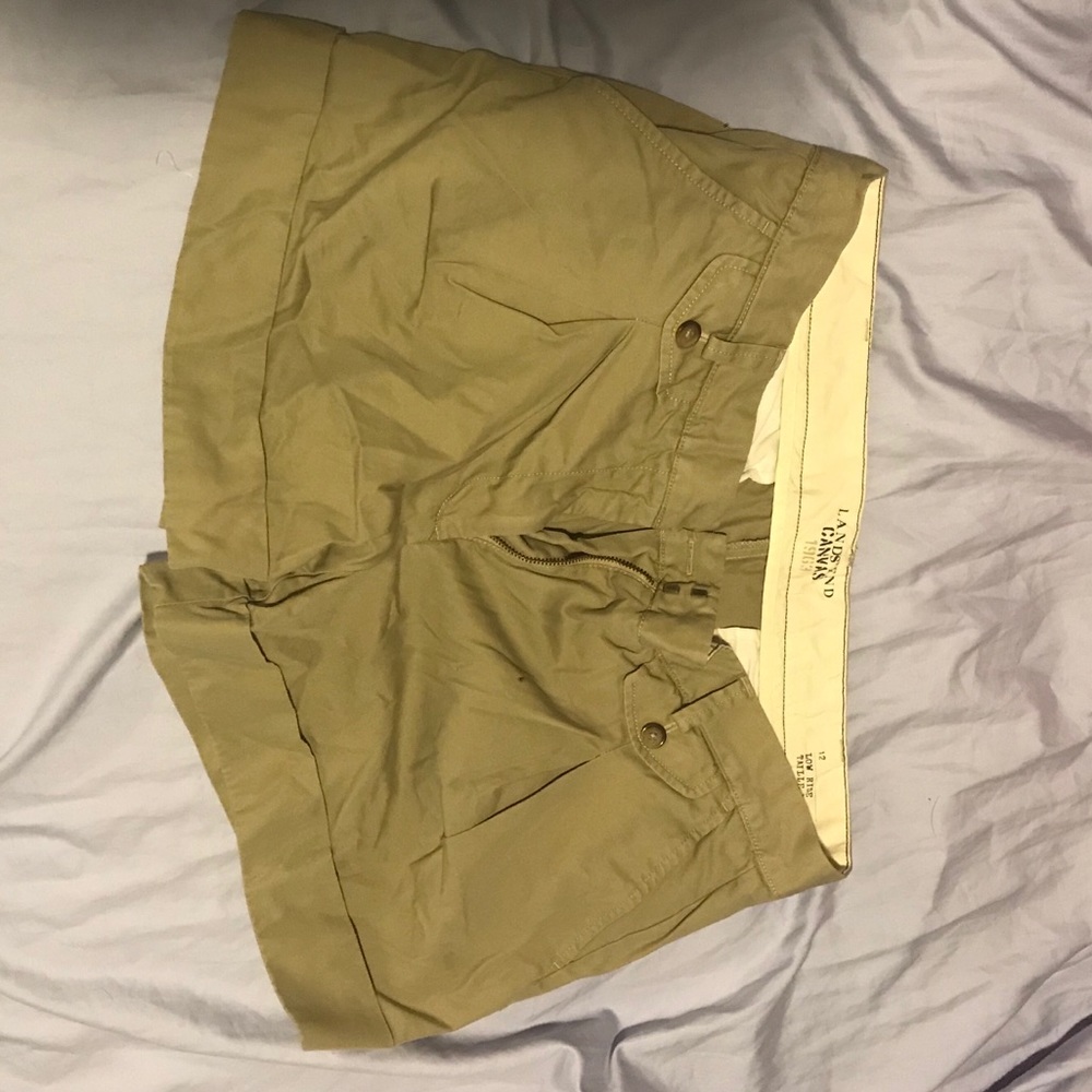 Khaki Land’s End Canvas Women’s Shorts